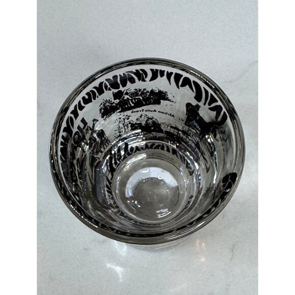 1980s "Lion Country Safari" Shot Glass Black and Gold - Picture 5 of 5